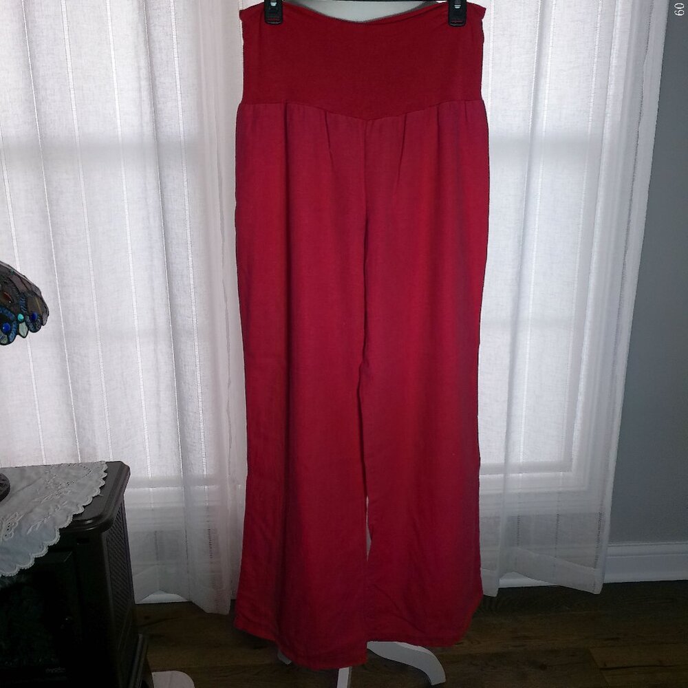 Love Tree Wide Leg Pants in Red